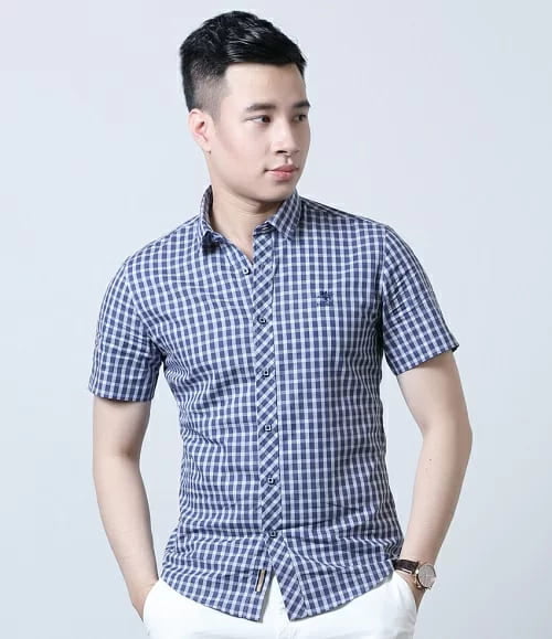 đồng phục công sở nam áo sơ mi ngắn tay
