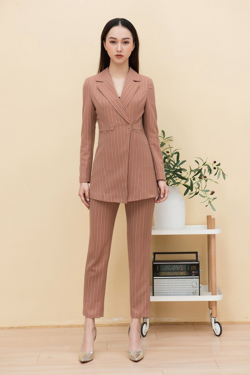 đồng phục vest nữ công sở quần áo vest nữ công sở