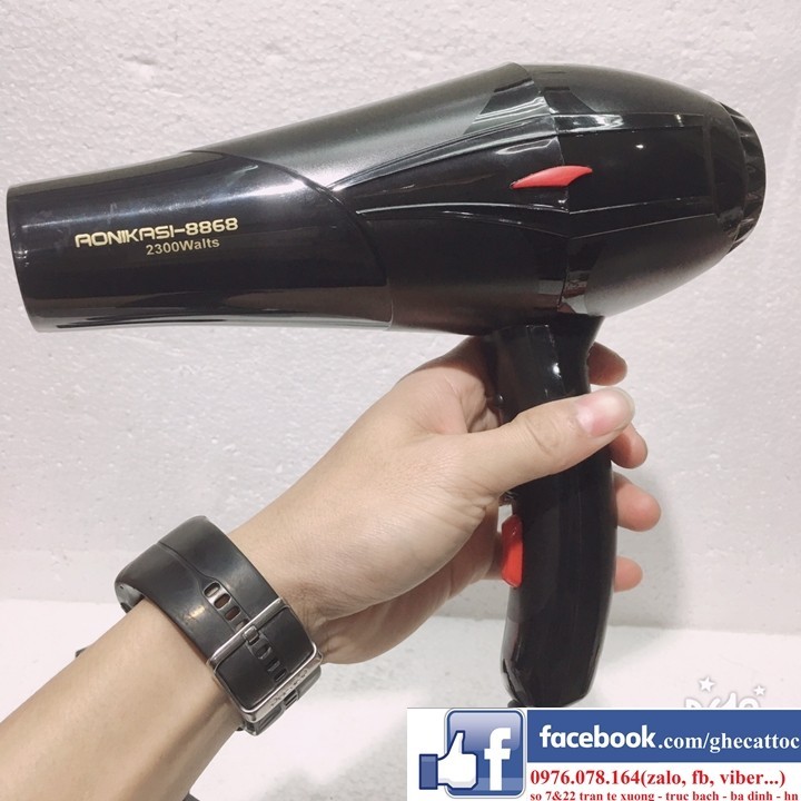 Máy sấy tóc cao cấp AONIKASI 8868 + 3 kẹp vịt 7