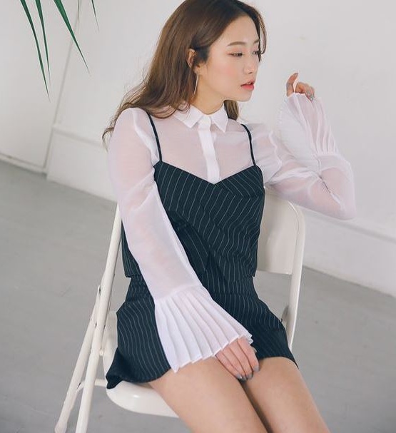 Áo voan - 36+ Kiểu áo sơ mi nữ dễ thương diện nơi công sở, đi học, đi làm...