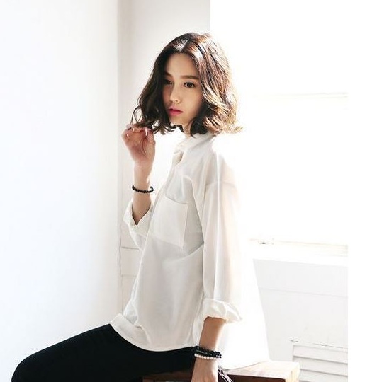 Dáng oversize - 36+ Kiểu áo sơ mi nữ dễ thương diện nơi công sở, đi học, đi làm...