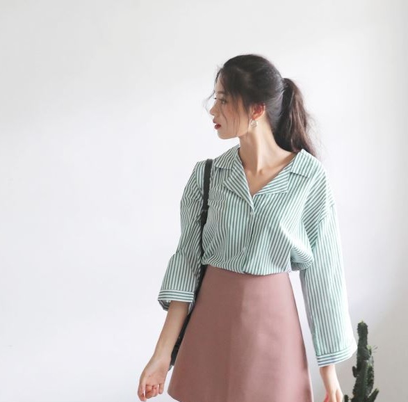 Áo sơ mi cổ thủ thư - 36+ Kiểu áo sơ mi nữ dễ thương diện nơi công sở, đi học, đi làm...