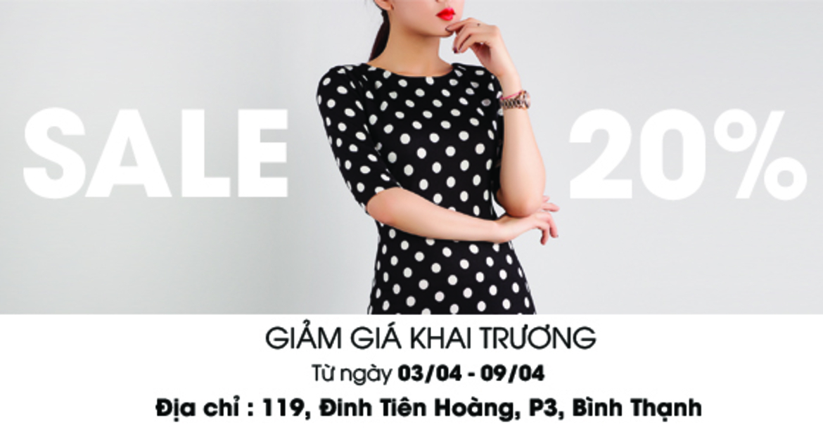 K&K Fashion khuyến mãi 20% nhân dịp khai trương ...