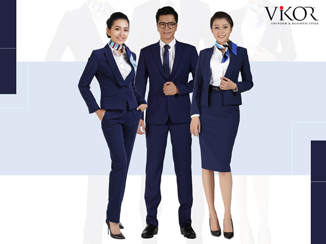 Đồng phục vest công sở nam nữ đồng bộ