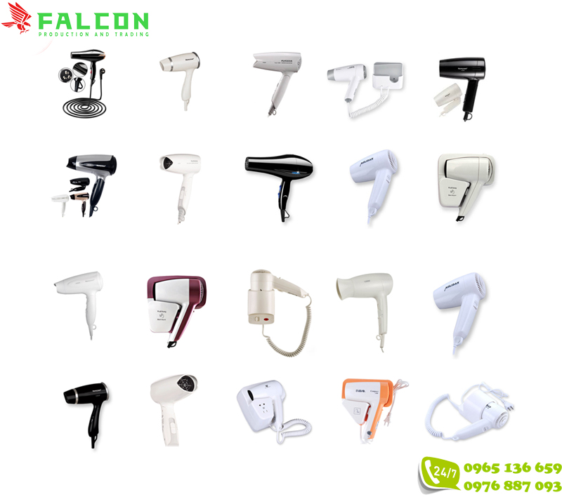 Máy sấy tóc khách sạn cao cấp do Falcon phân phối Máy sấy tóc khách sạn cao cấp do Falcon phân phối
