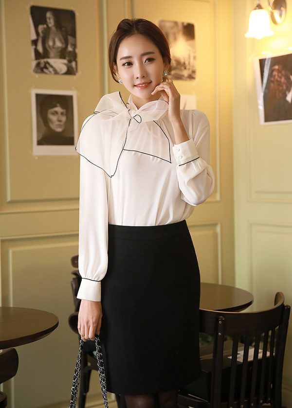 Áo váy công sở voan điệu đà