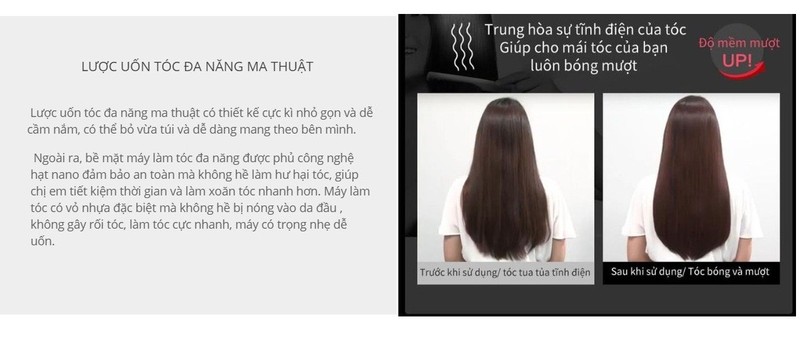 [ĐƯỢC KIỂM HÀNG] MÁY SẤY PHỒNG TÓC- LƯỢC UỐN PHỒNG TÓC ĐA NĂNG MA THUẬT - BẢO HÀNH 6 THÁNG - LƯỢC ĐIỆN TẠO KIỂU TÓC 5