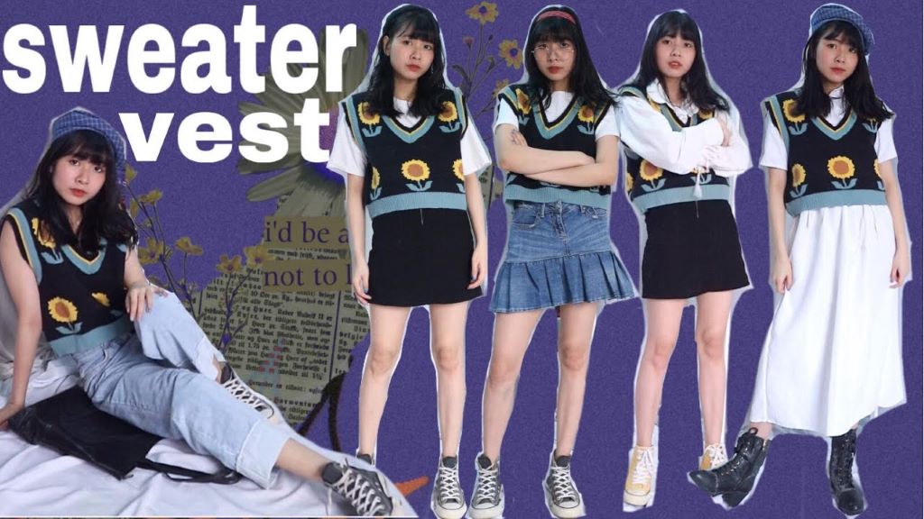Áo Sweater vest  là xu hướng thời trang 2022 của giới trẻ Việt Nam