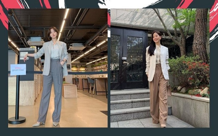 Phối vest với áo thun