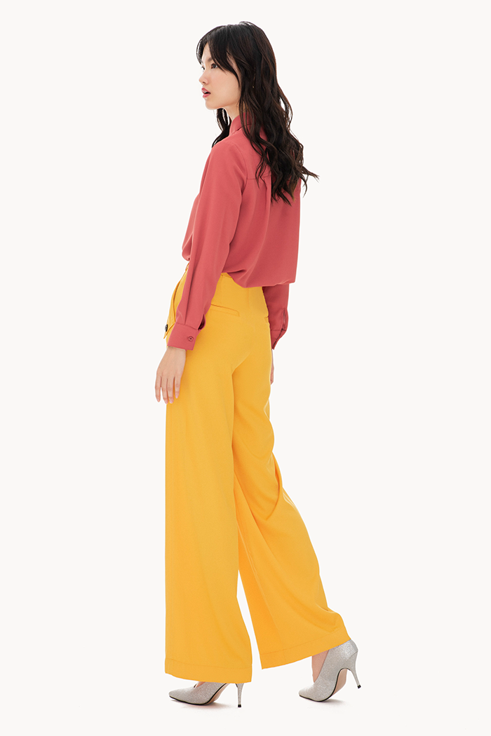 Quần ống suông 2 đắp túi