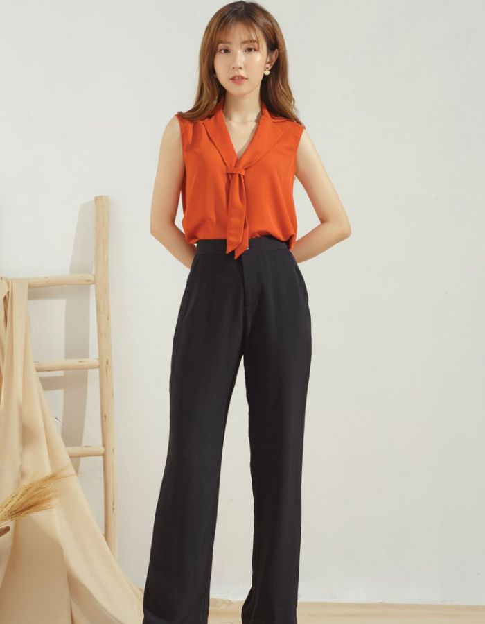 Phong cách quần công sở ống rộng thời trạng mang đén vẻ hiện đại cho chị em