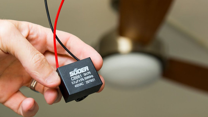 Tụ điện của quạt bị hỏng