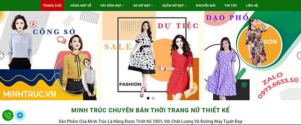 Shop thời trang nữ Minh Trúc