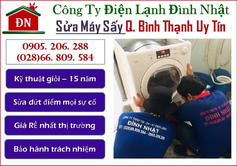 Sửa máy sấy quận Bình Thạnh Uy tín