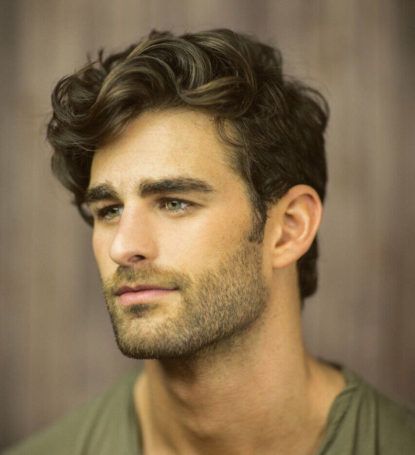 cách uốn xoăn tóc nam