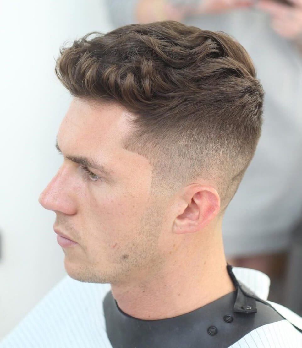 tóc nam uốn xoăn đơn giản