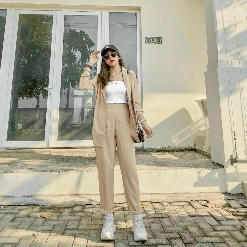 vest nữ hàn quốc cho người dáng cao