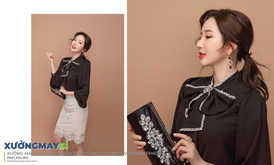 Xưởng may chuyên sỉ váy đầm công sở cao cấp giá rẻ tại TPHCM